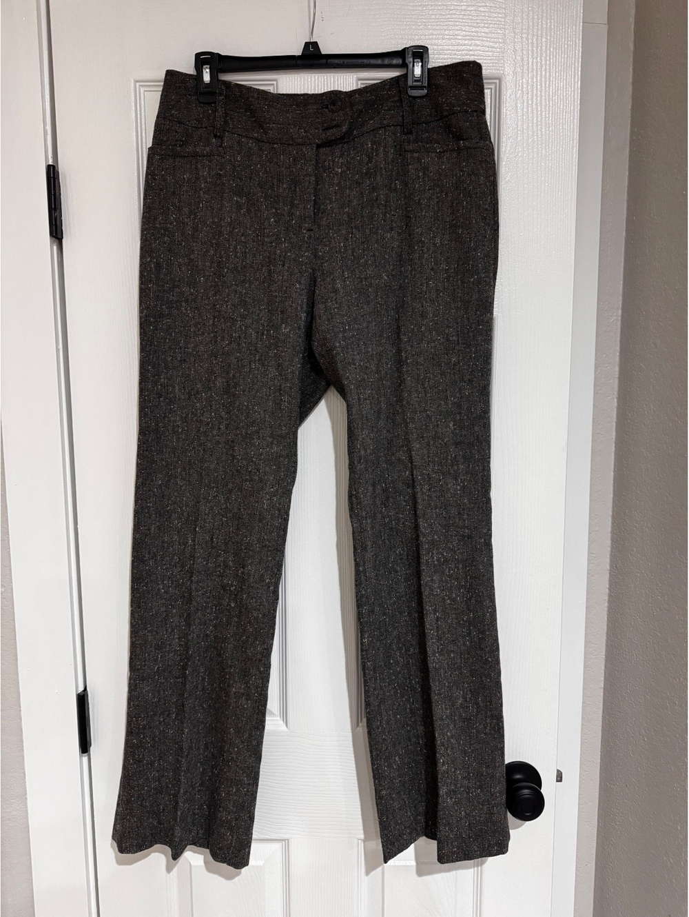 Rafaella Women’s Size 12 Gray Tweed Dress Pants Stretch Career Trousers